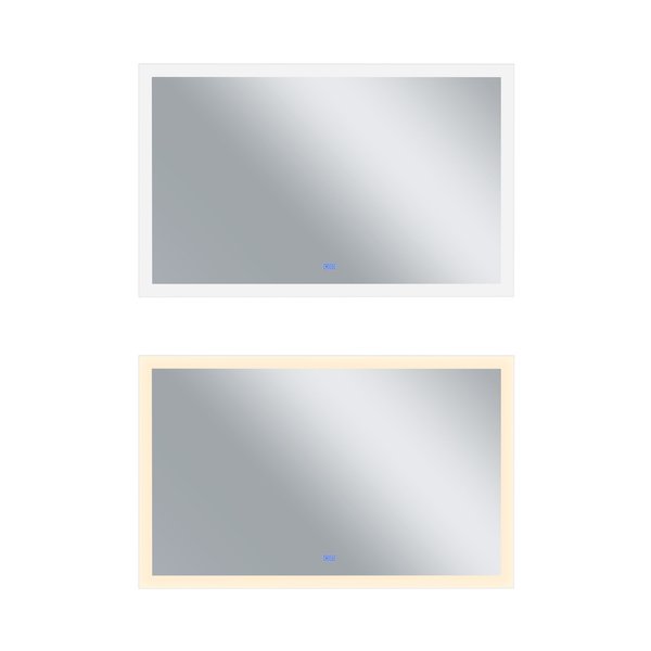 Cwi Lighting Rectangle Matte White Led 58 In. Mirror From Our Abigail Collection 1233W58-36